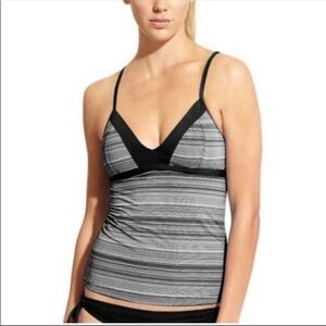 Athleta Veracruz Stripe Striped Tankini Swim Top SIze Small New